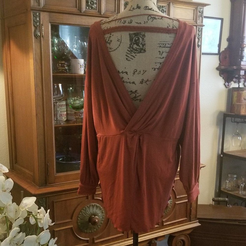 Free People Shimmy Shake Top size XS Cowboy color - Picture 3 of 11